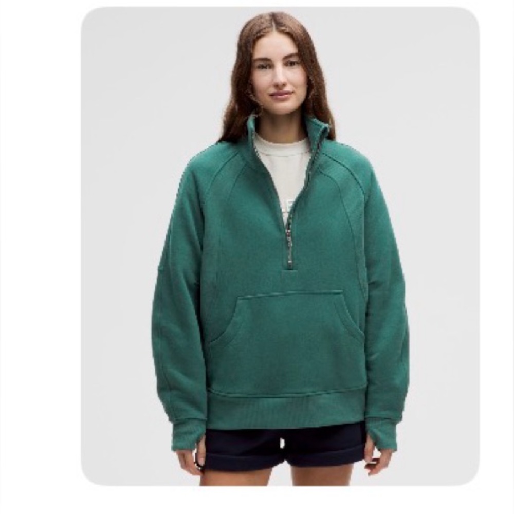 Lululemon scuba oversized funnel neck half zip long - NWT XS/S